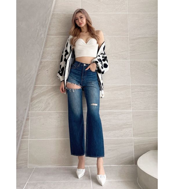 GYDA「square gyda バックルポインテッドミュール」|パンプス|