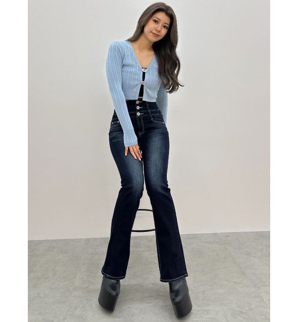 GYDA「GDチャームニットカーディガン」|カーディガン|