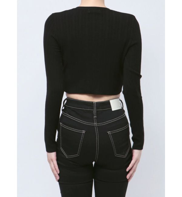 GYDA「GDチャームニットカーディガン」|カーディガン|