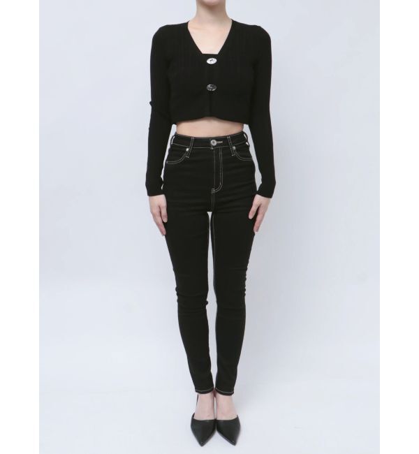 GYDA「GDチャームニットカーディガン」|カーディガン|