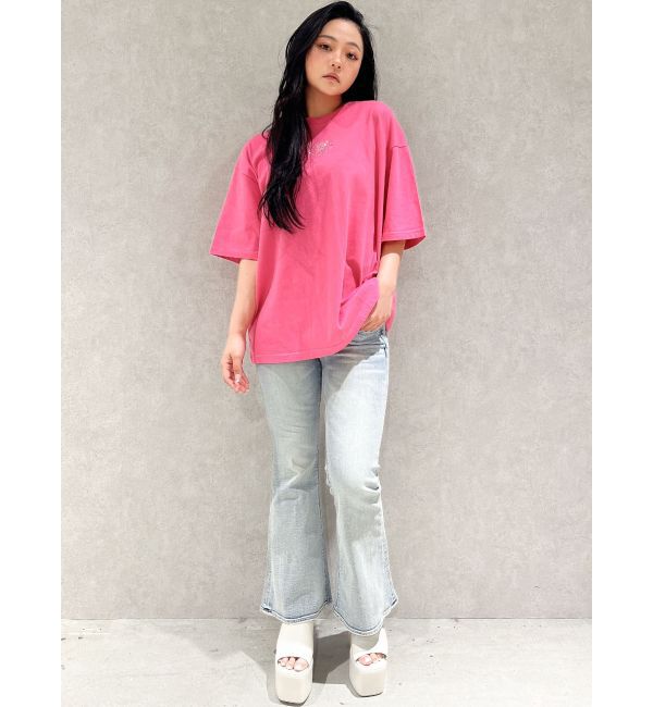 GYDA「BACK GYDAラインストーンBIG Tシャツ」|Tシャツ・カットソー|