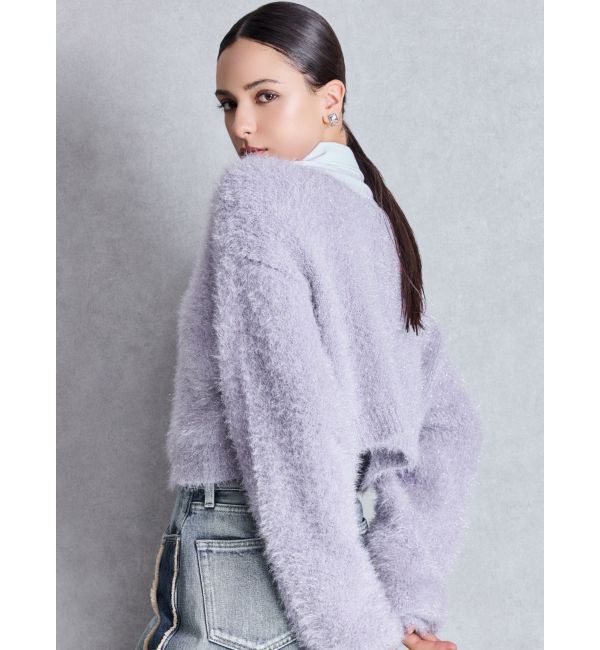 GYDA「ラメシャギーニットカーディガン」|カーディガン|