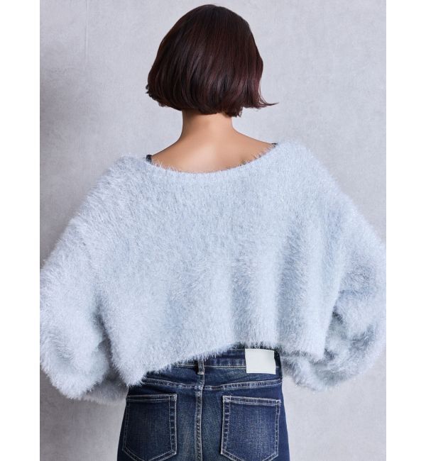 GYDA「ラメシャギーニットカーディガン」|カーディガン|