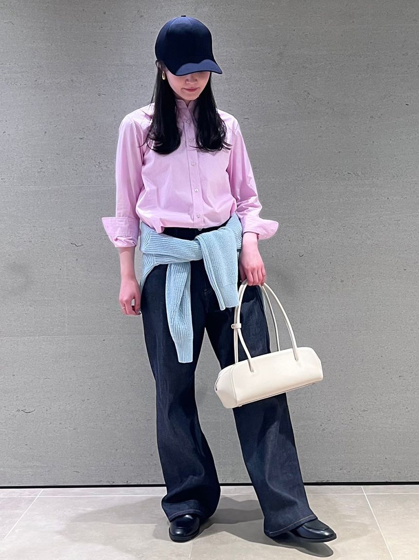 Mila Owen「セルビッチワイドストレートデニムパンツ【ウォッシャブル】」|デニム|