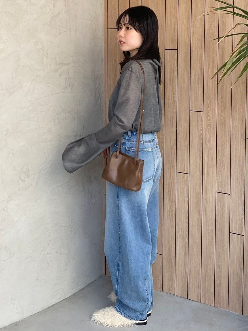 Mila Owen「ウエストゴムカーヴィデニム【ウォッシャブル】」|デニム|