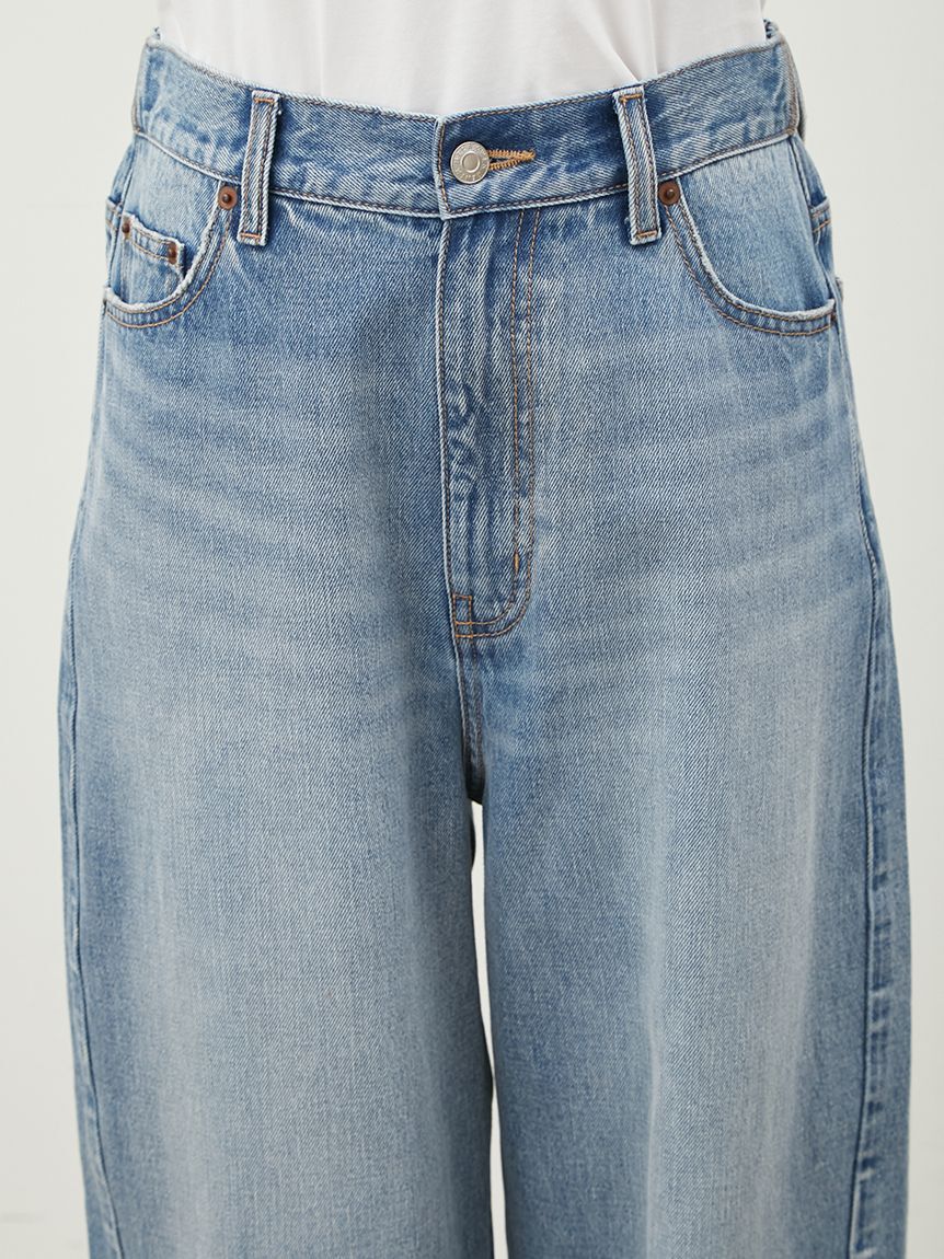 Mila Owen「ウエストゴムカーヴィデニム【ウォッシャブル】」|デニム|