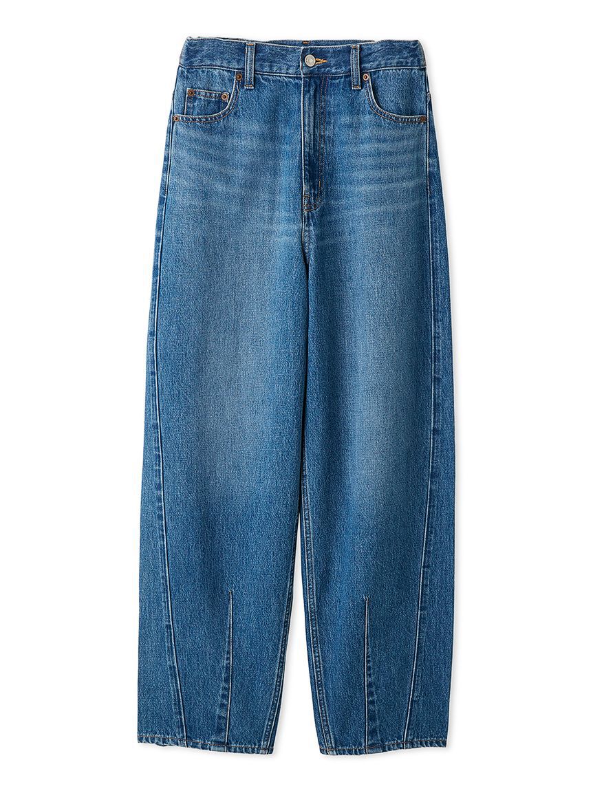 Mila Owen「ウエストゴムカーヴィデニム【ウォッシャブル】」|デニム|