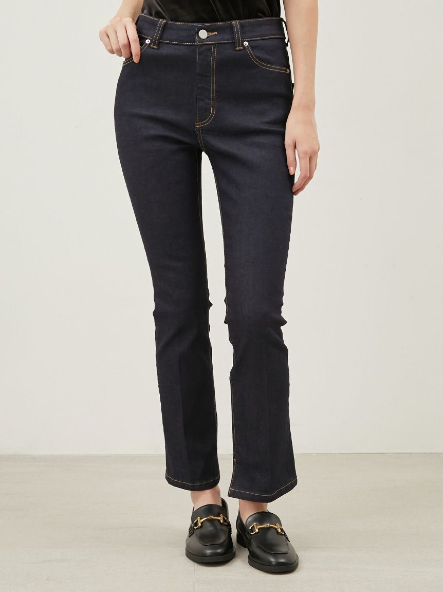 Mila Owen「裾スリットスキニーデニムパンツ」|デニム|