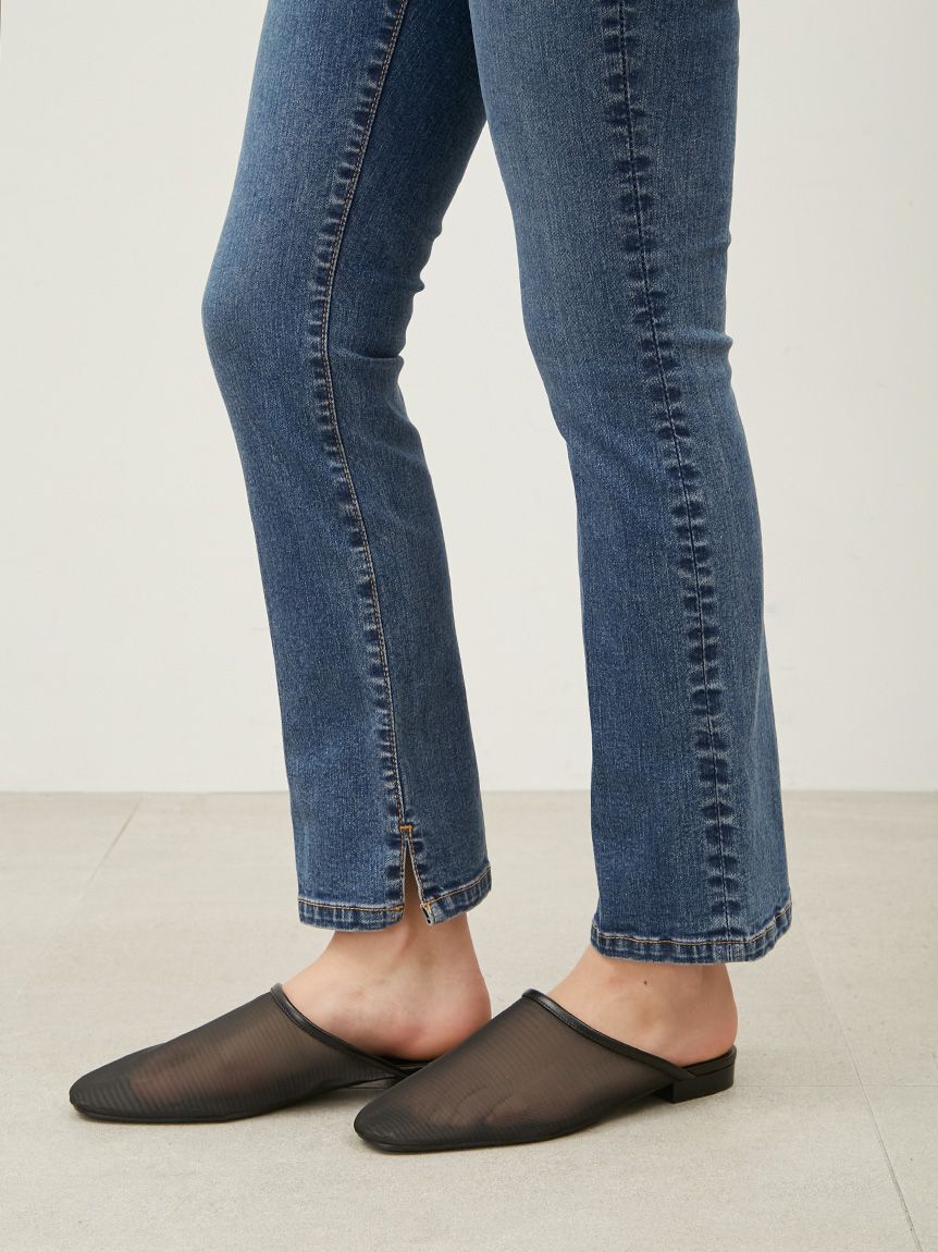 Mila Owen「裾スリットスキニーデニムパンツ」|デニム|