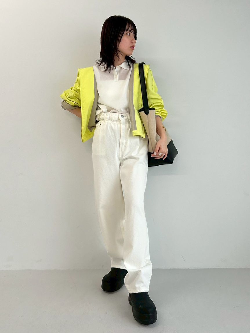 Mila Owen「【ウォッシャブル】ウエストゴムギャザーデニムパンツ」|デニム|