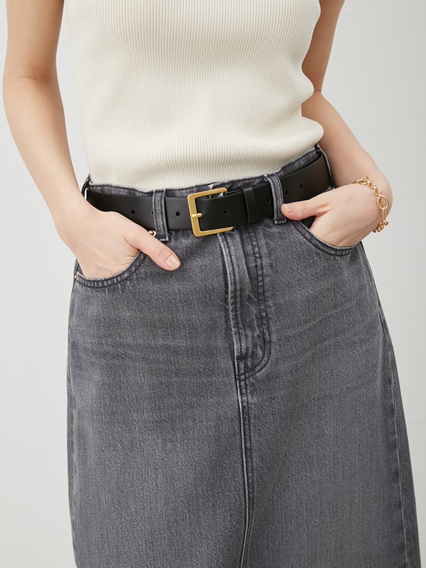 Mila Owen「後ベンツストレートマキシデニムスカート」|スカート|