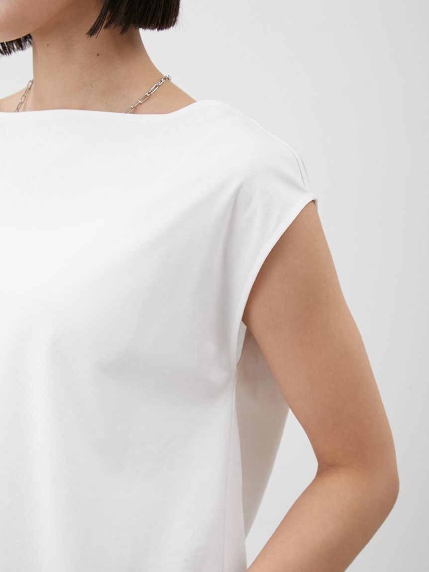 Mila Owen「ボートネックシルケットカットプルオーバー」|Tシャツ・カットソー|