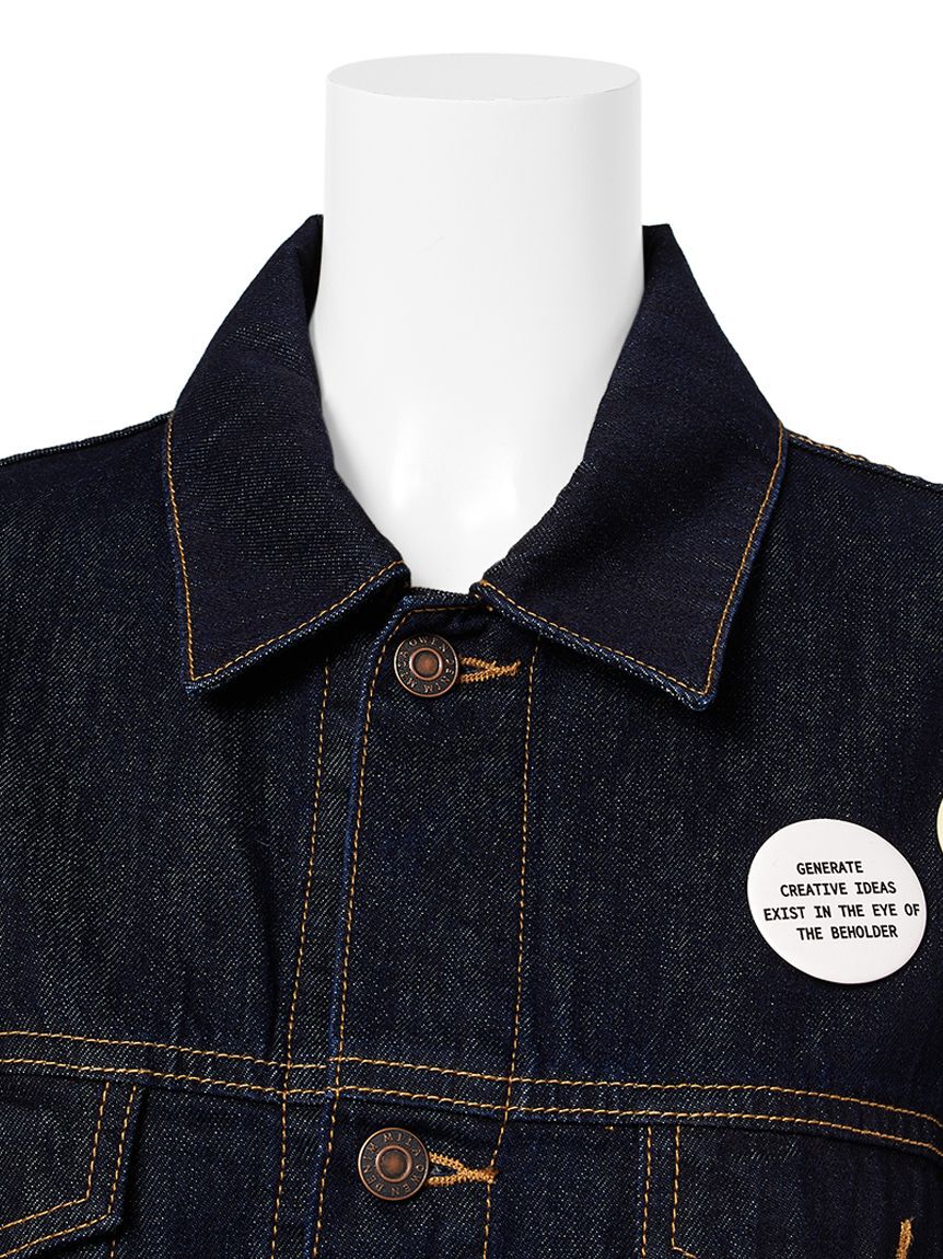 Mila Owen「缶バッチ付きGジャン」|デニムジャケット|