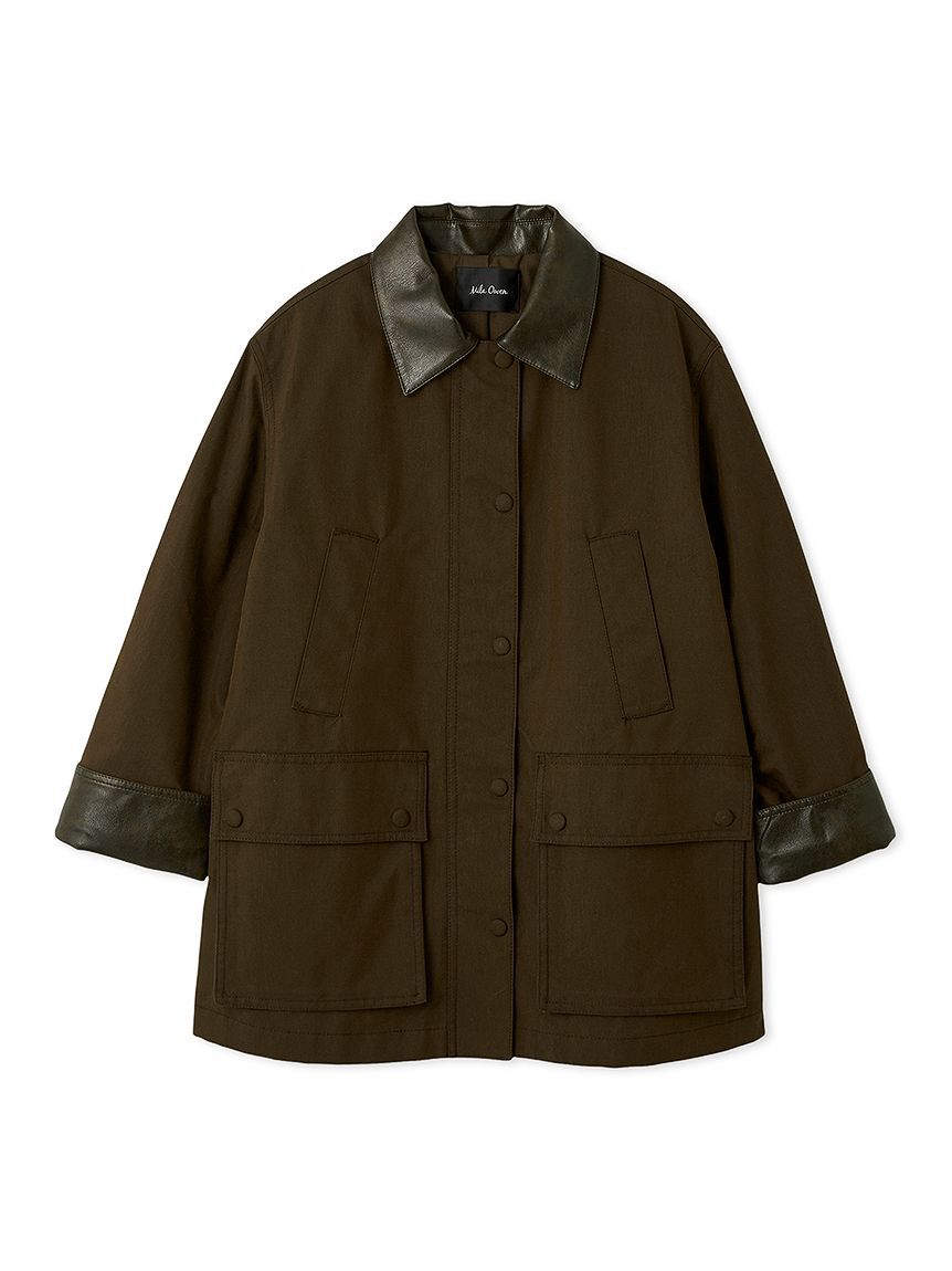 Mila Owen「ハーフ丈ハンティングジャケット」|ミリタリージャケット|