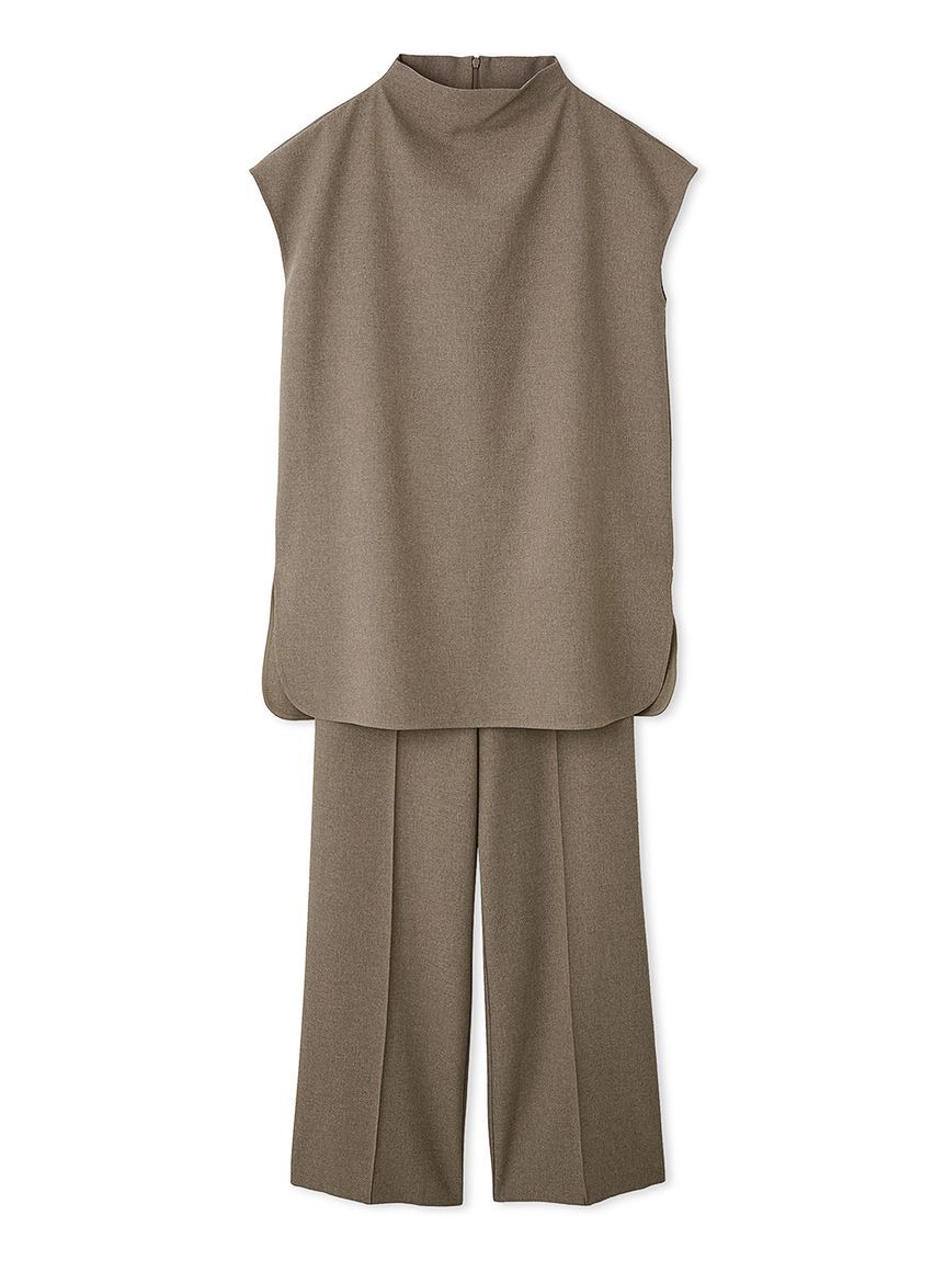 Mila Owen「【セットアイテム】ドレープブラウスセミフレアゴムパンツSET UP」|チノ|