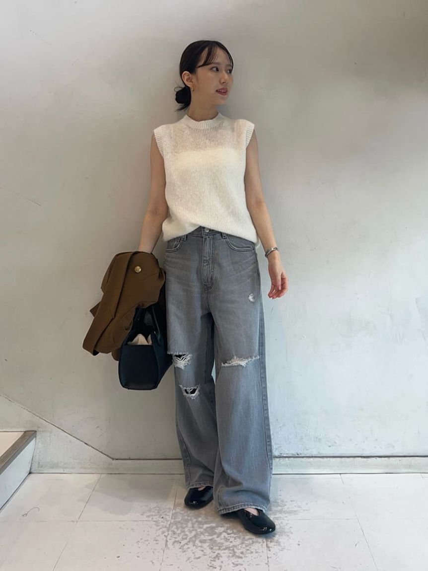 Mila Owen「クルーネックノースリニットトップス」|ニット・セーター|