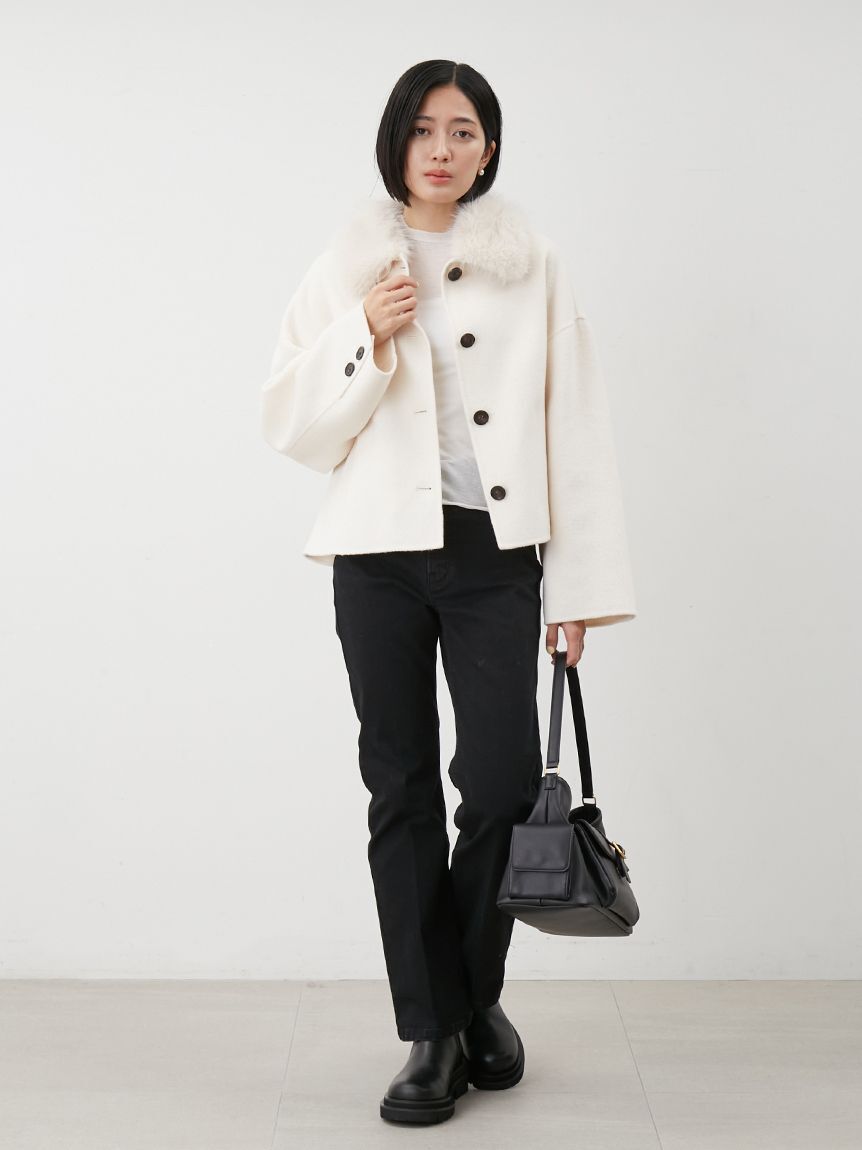 Mila Owen「センタープレスシガレットスキニーデニムパンツ」|デニム|