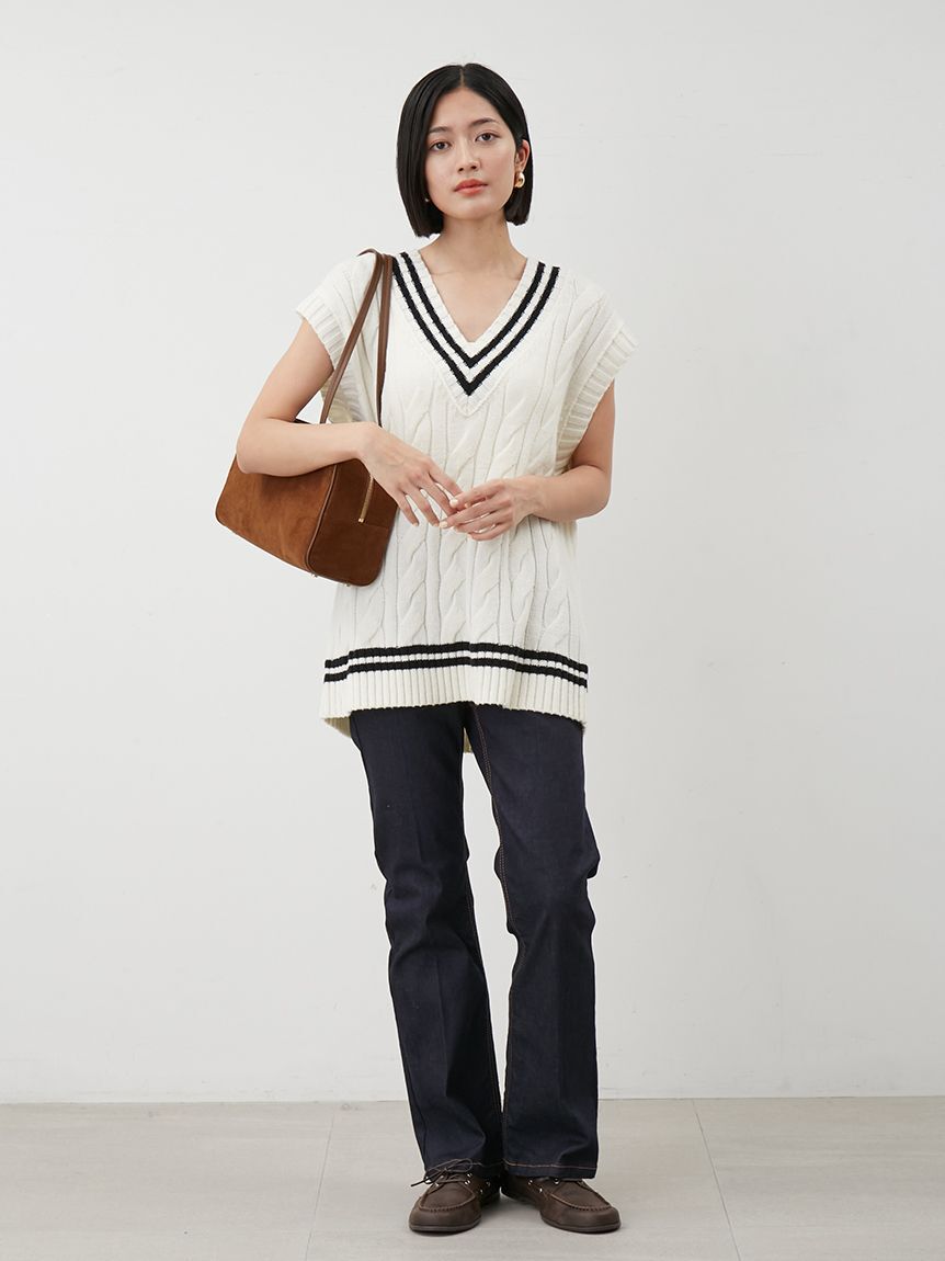 Mila Owen「センタープレスシガレットスキニーデニムパンツ」|デニム|