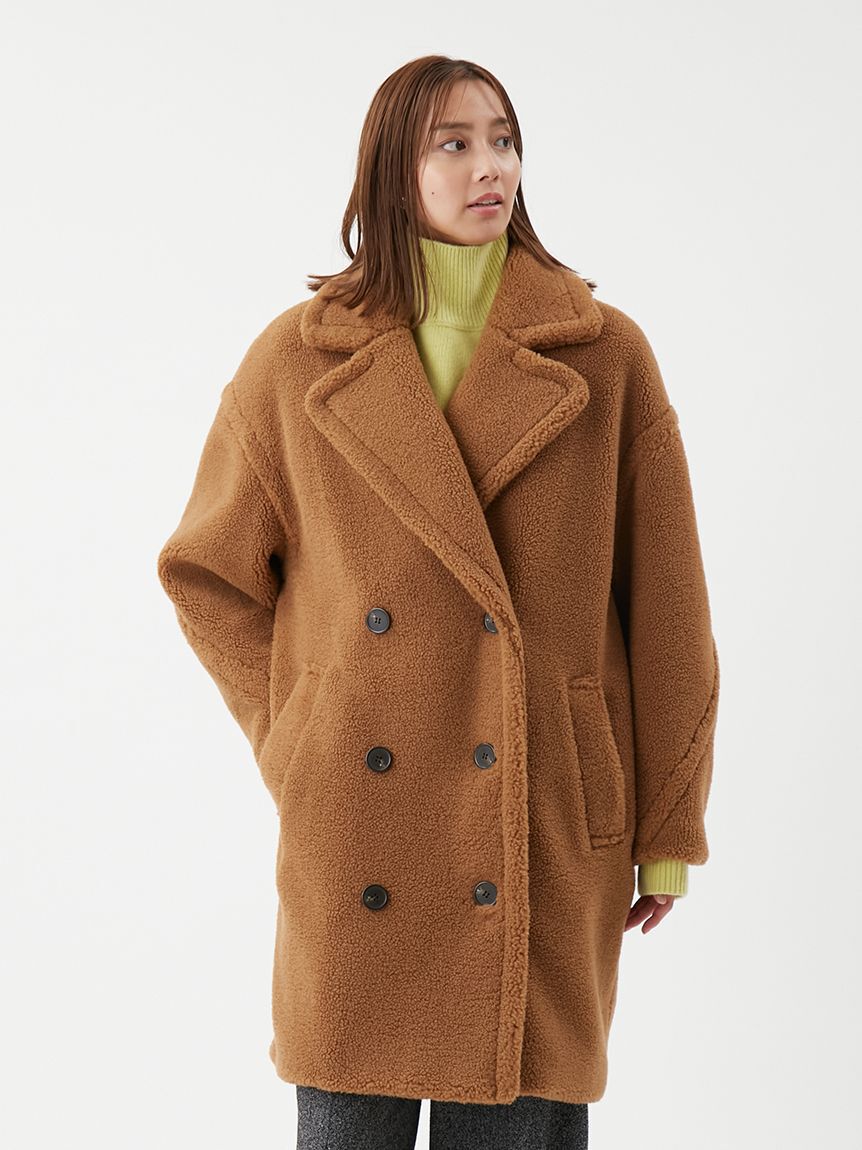 Mila Owen「オーバーサイズボアコート」|ステンカラーコート|