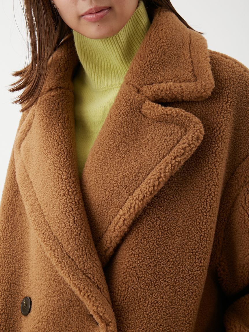 Mila Owen「オーバーサイズボアコート」|ステンカラーコート|