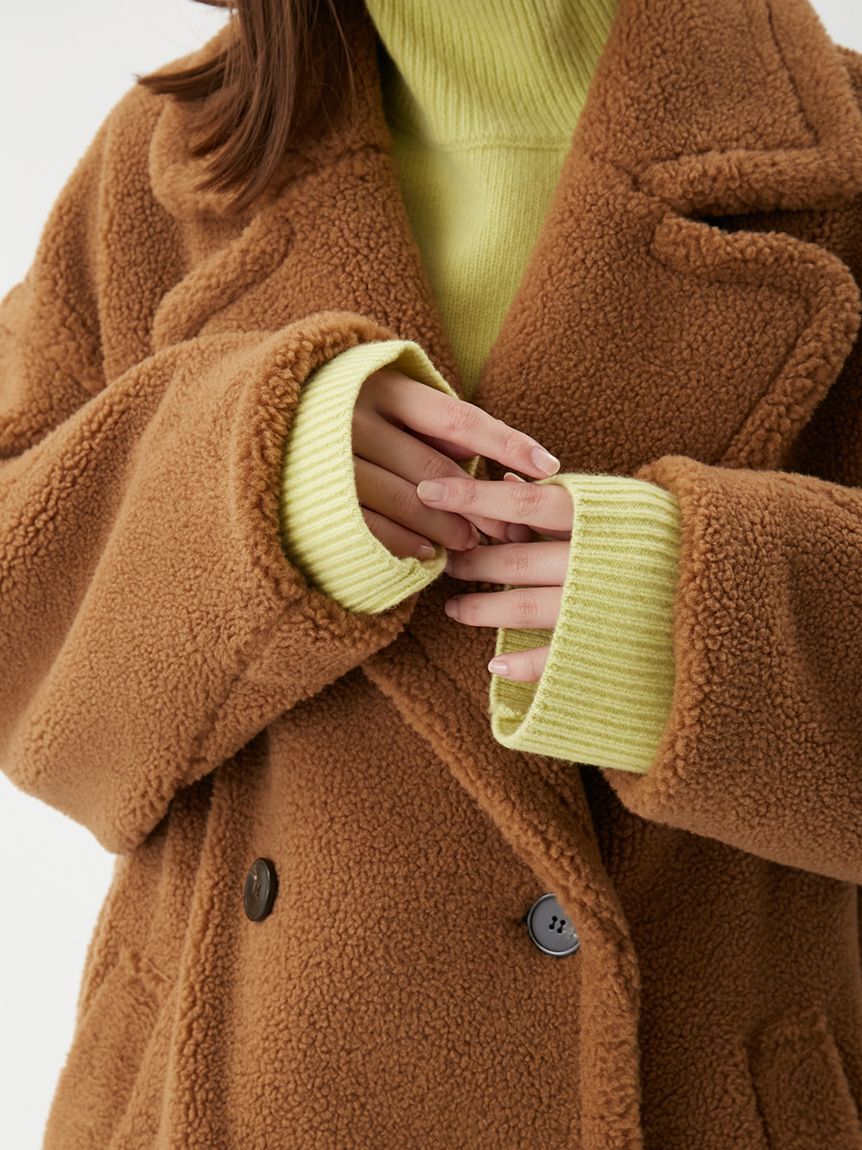 Mila Owen「オーバーサイズボアコート」|ステンカラーコート|