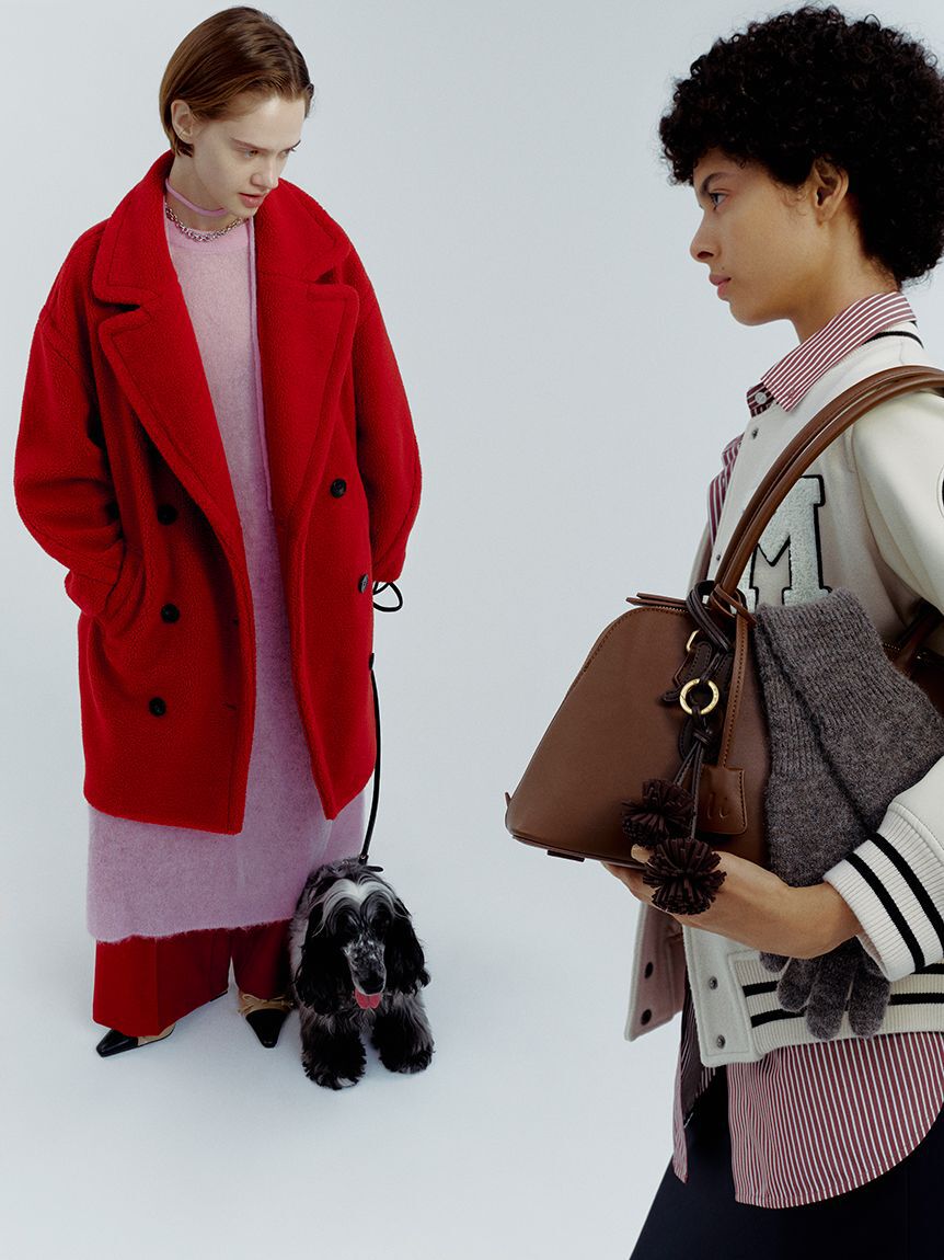 Mila Owen「オーバーサイズボアコート」|ステンカラーコート|