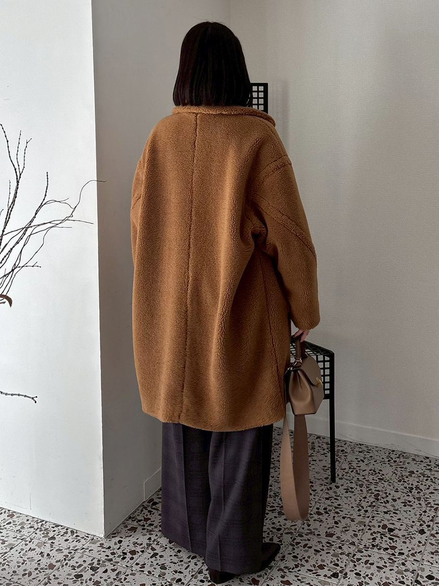 Mila Owen「オーバーサイズボアコート」|ステンカラーコート|