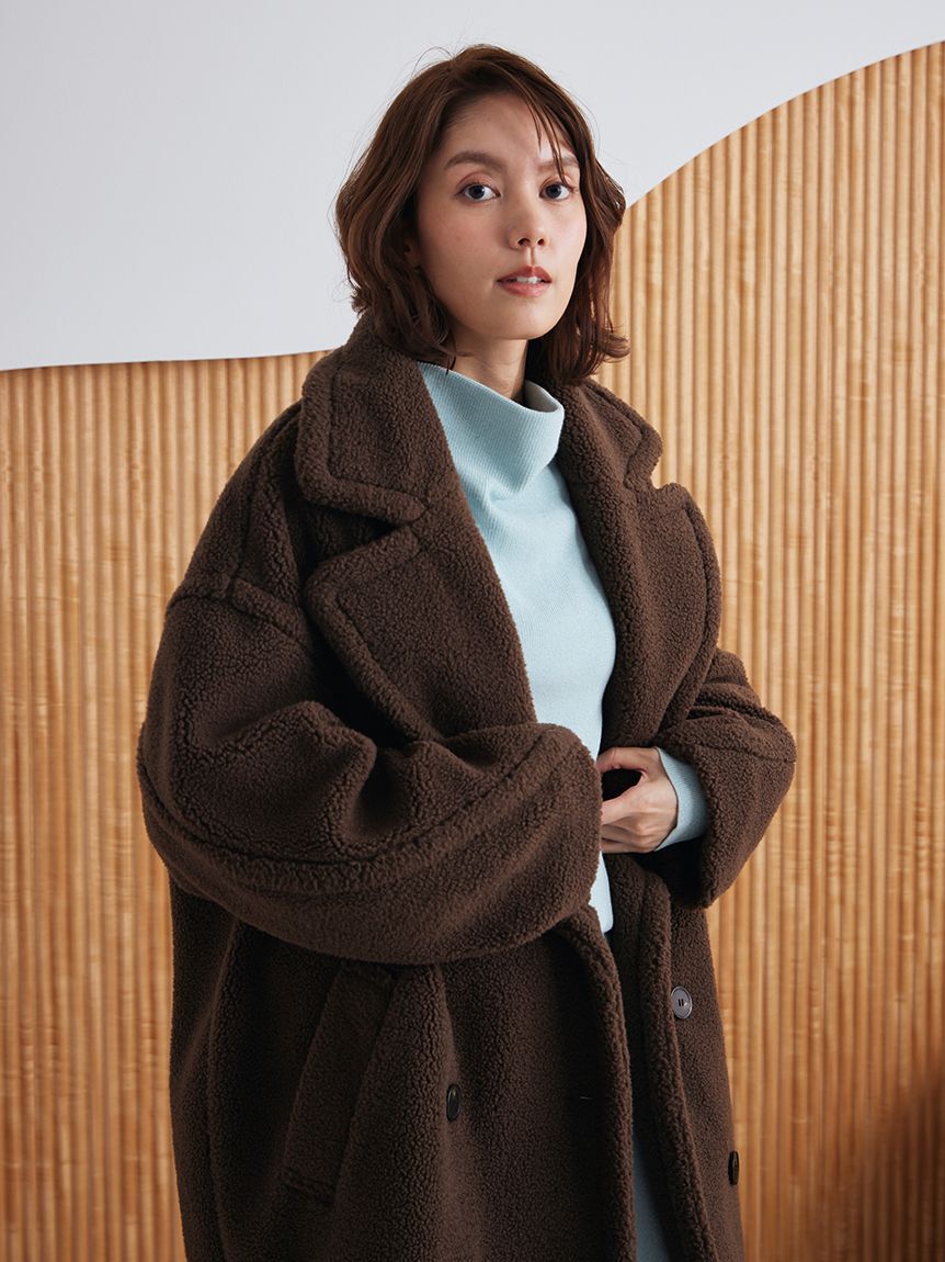 Mila Owen「オーバーサイズボアコート」|ステンカラーコート|MOC