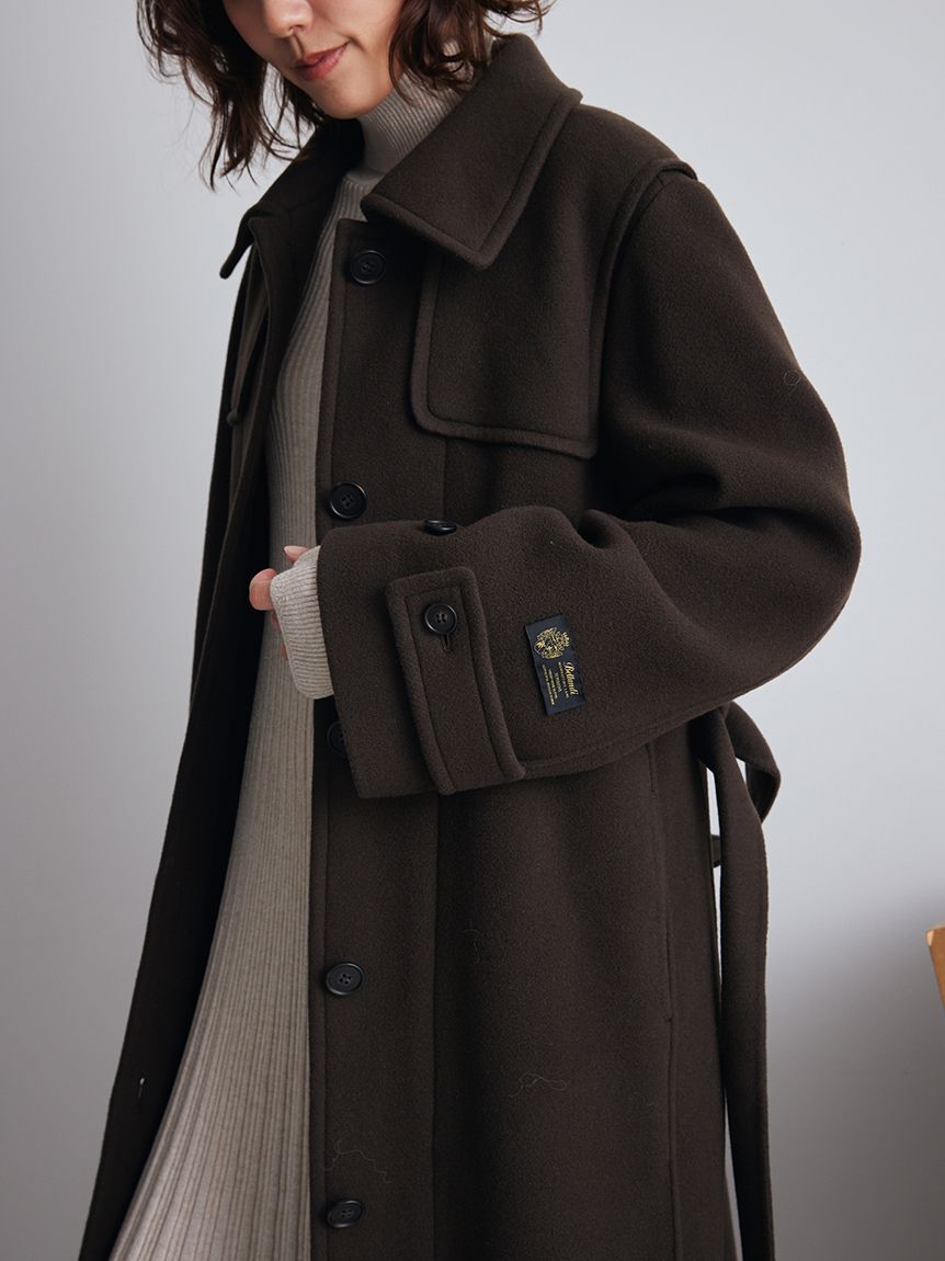 Mila Owen「ロングリバーコート」|ステンカラーコート|