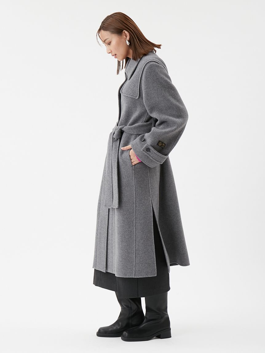 Mila Owen「ロングリバーコート」|ステンカラーコート|
