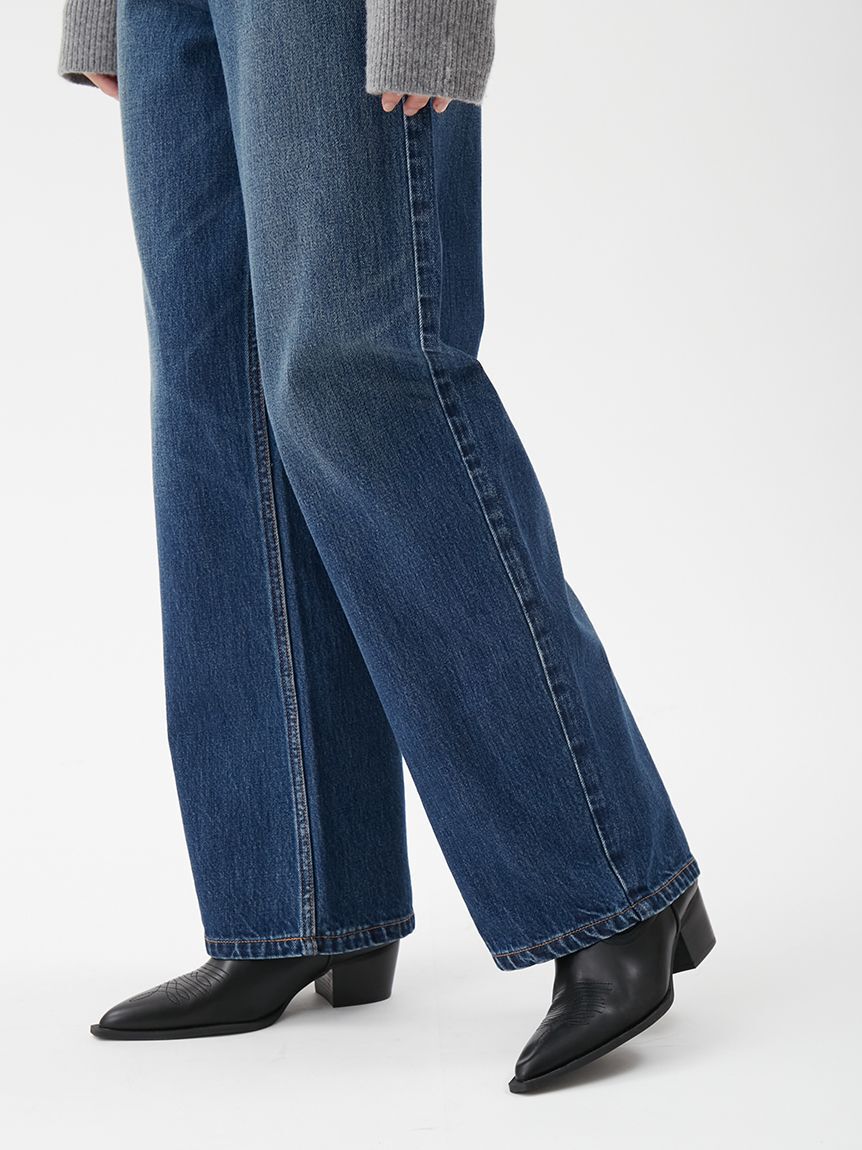 Mila Owen「ハイライズルーズフィットバギーデニムパンツ」|デニム|