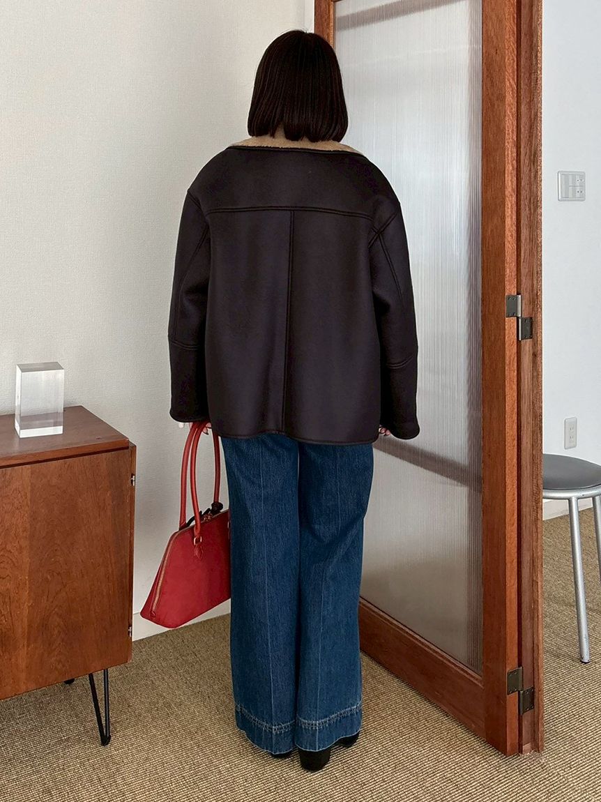 Mila Owen「パッチポケットデザインシガレットデニムパンツ」|デニム|