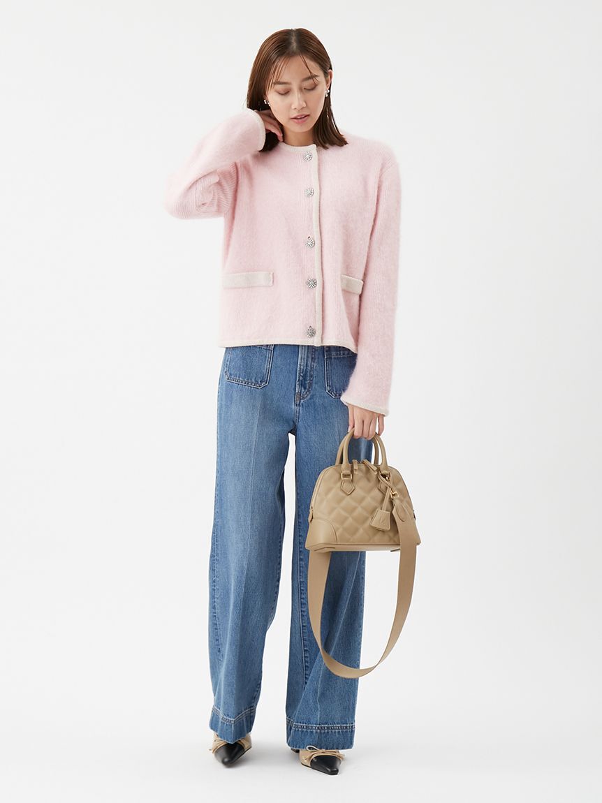 Mila Owen「パッチポケットデザインシガレットデニムパンツ」|デニム|