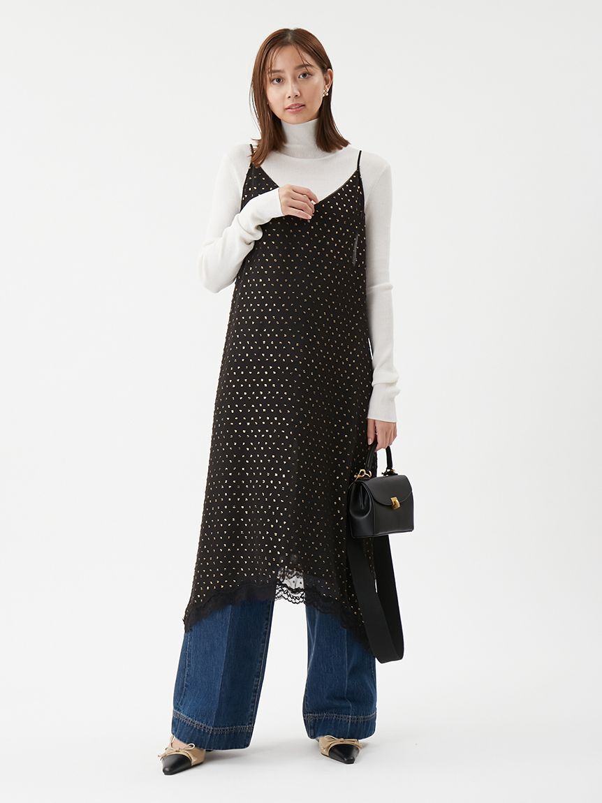 Mila Owen「パッチポケットデザインシガレットデニムパンツ」|デニム|