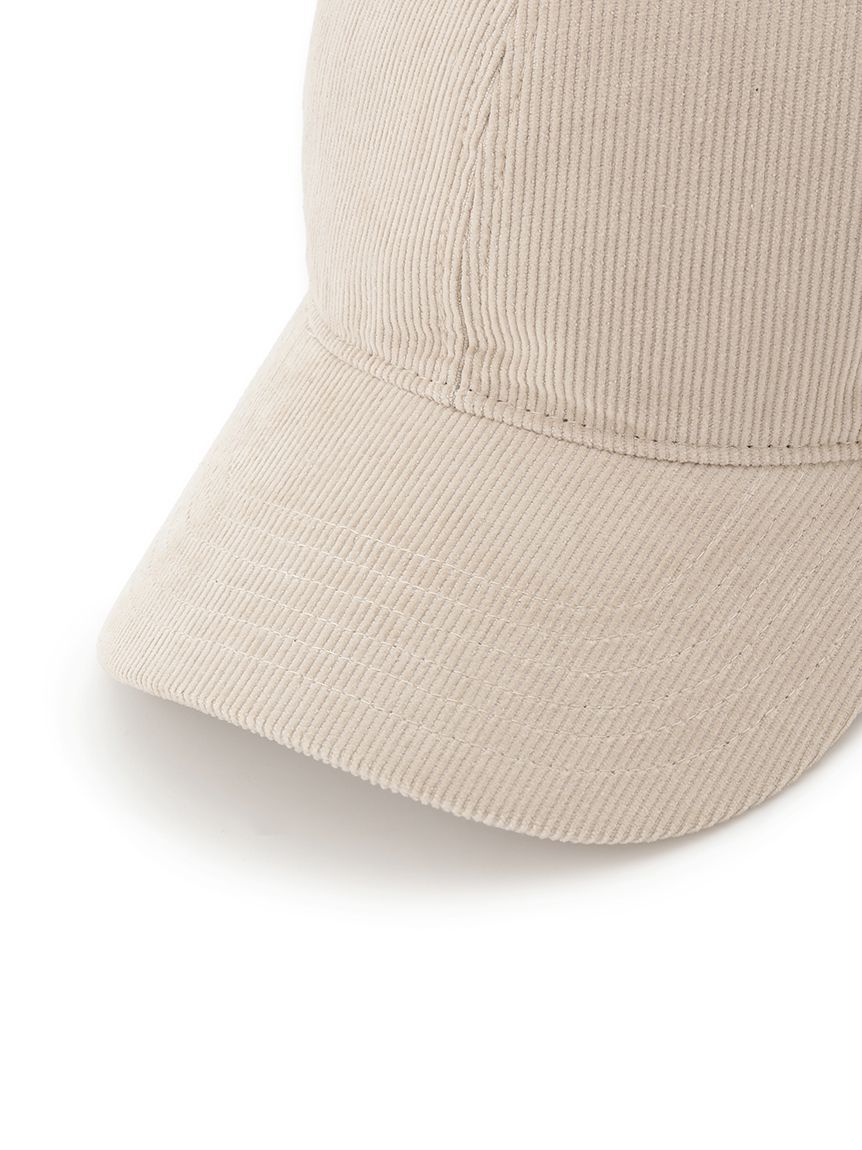 Mila Owen「M刺繍コーデュロイキャップ」|キャップ・キャスケット|