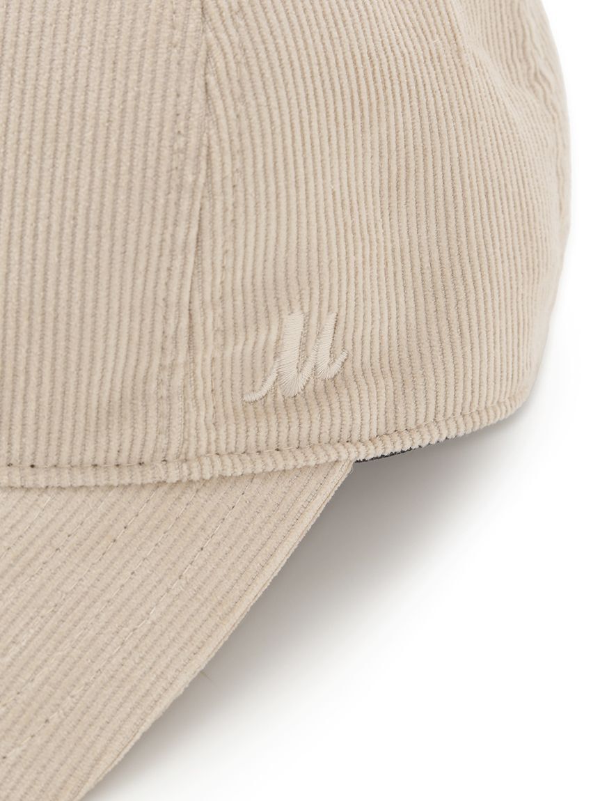 Mila Owen「M刺繍コーデュロイキャップ」|キャップ・キャスケット|