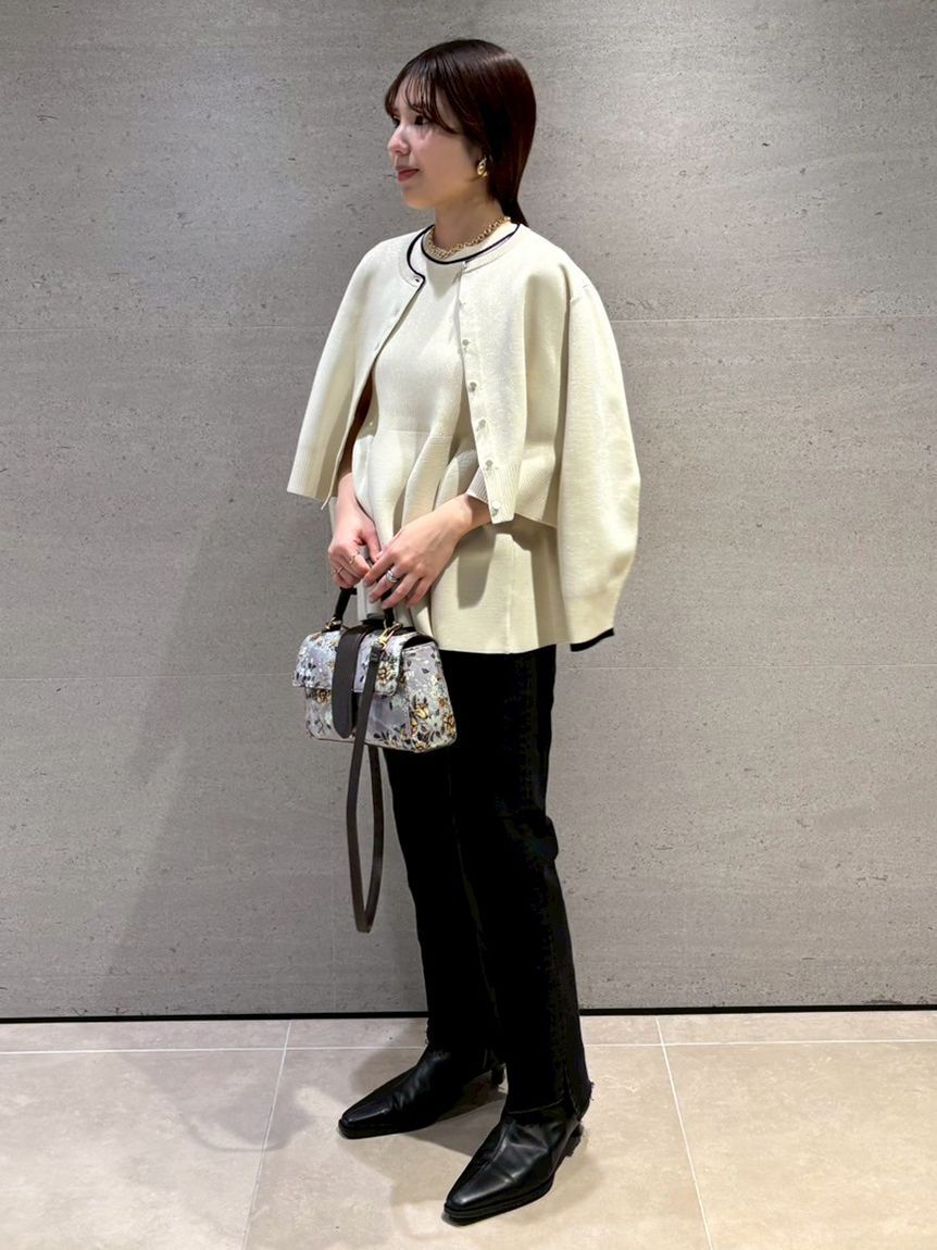 Mila Owen「センタープレス裾段差デニムパンツ」|デニム|