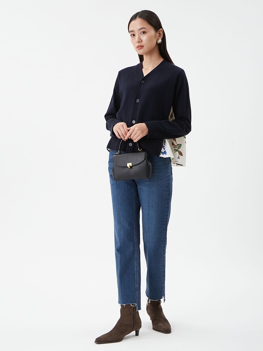 Mila Owen「センタープレス裾段差デニムパンツ」|デニム|