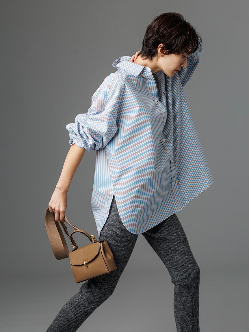 Mila Owen「2WAYカシュクールーオーバーサイズシャツ」|シャツ・ブラウス|