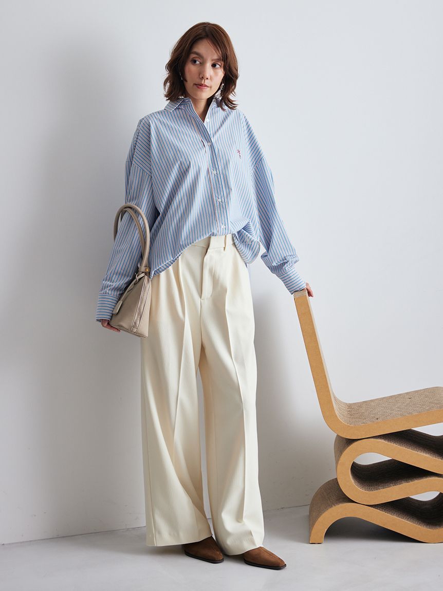 Mila Owen「2WAYカシュクールーオーバーサイズシャツ」|シャツ・ブラウス|