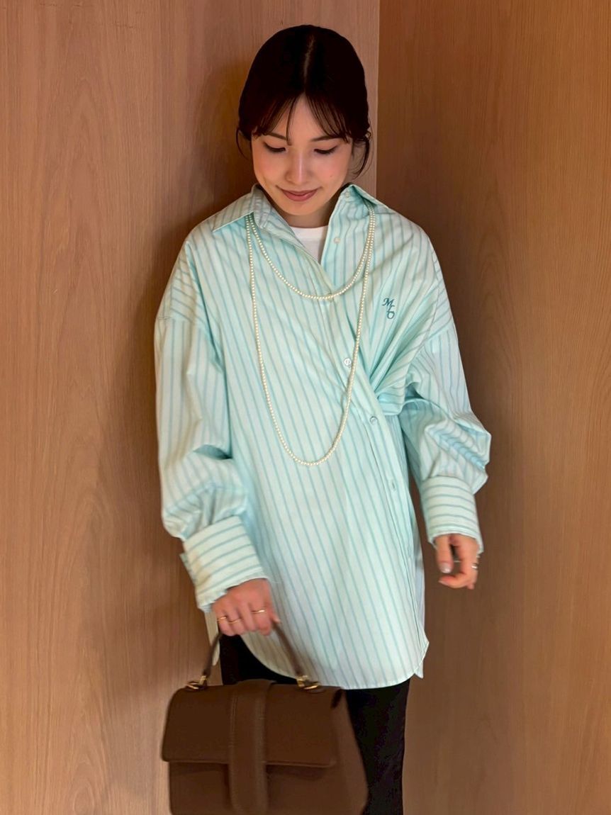 Mila Owen「2WAYカシュクールーオーバーサイズシャツ」|シャツ・ブラウス|