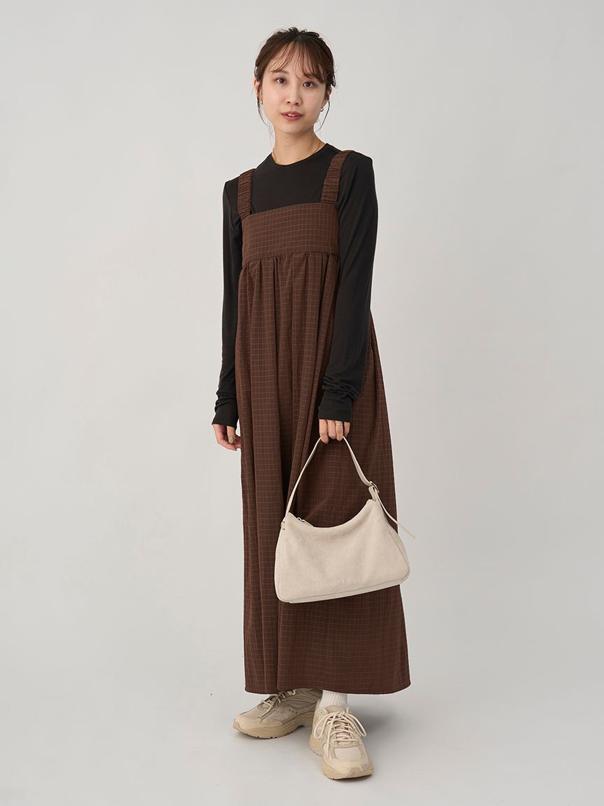 emmi atelier「【限定カラー】ボックスチェックワンピースセット」|ワンピース|