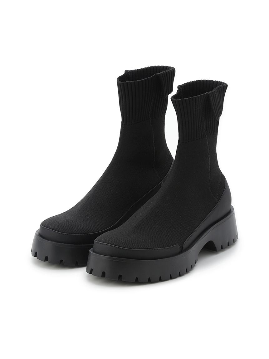 emmi atelier「eco ニットブーツ」|ロングブーツ|