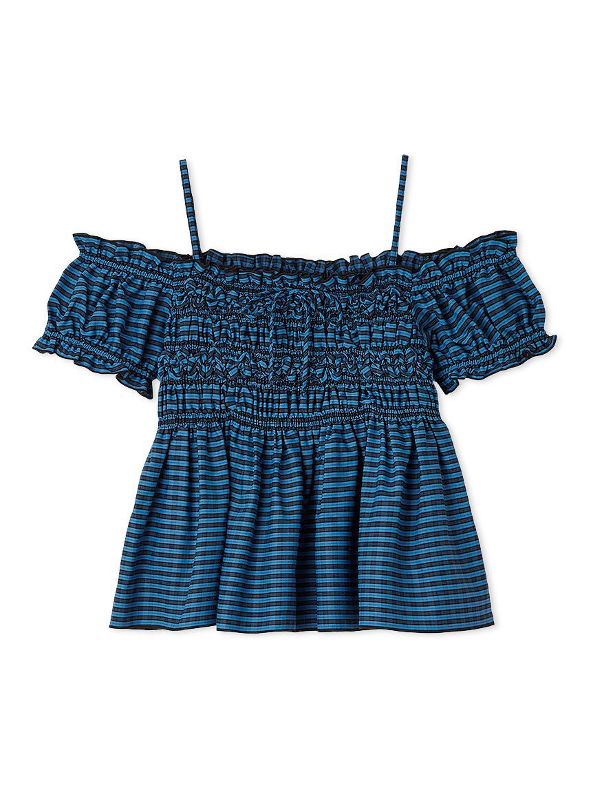 FURFUR「2WAYシャーリングブラウス」|シャツ・ブラウス|