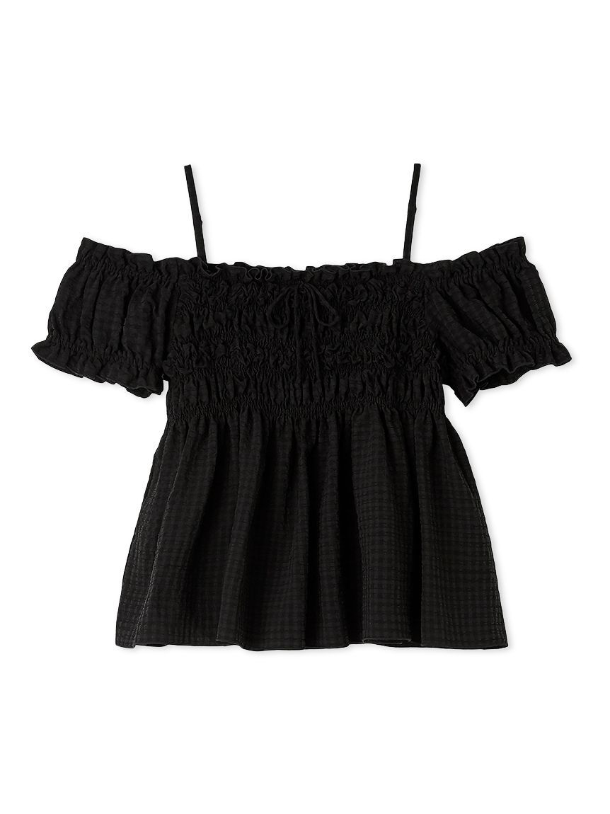 FURFUR「2WAYシャーリングブラウス」|シャツ・ブラウス|