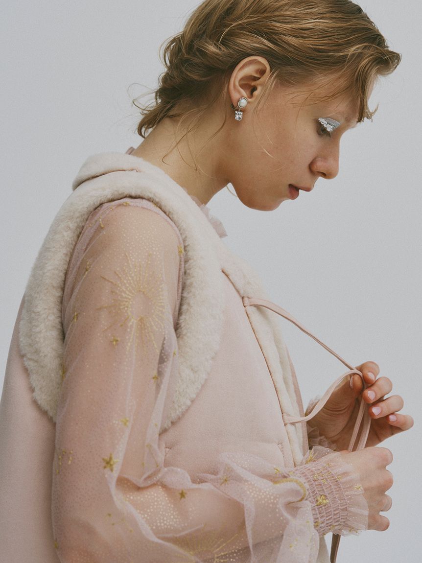 FURFUR「【限定サイズ】Twilightラメチュール刺繍ドレス」|ドレス|