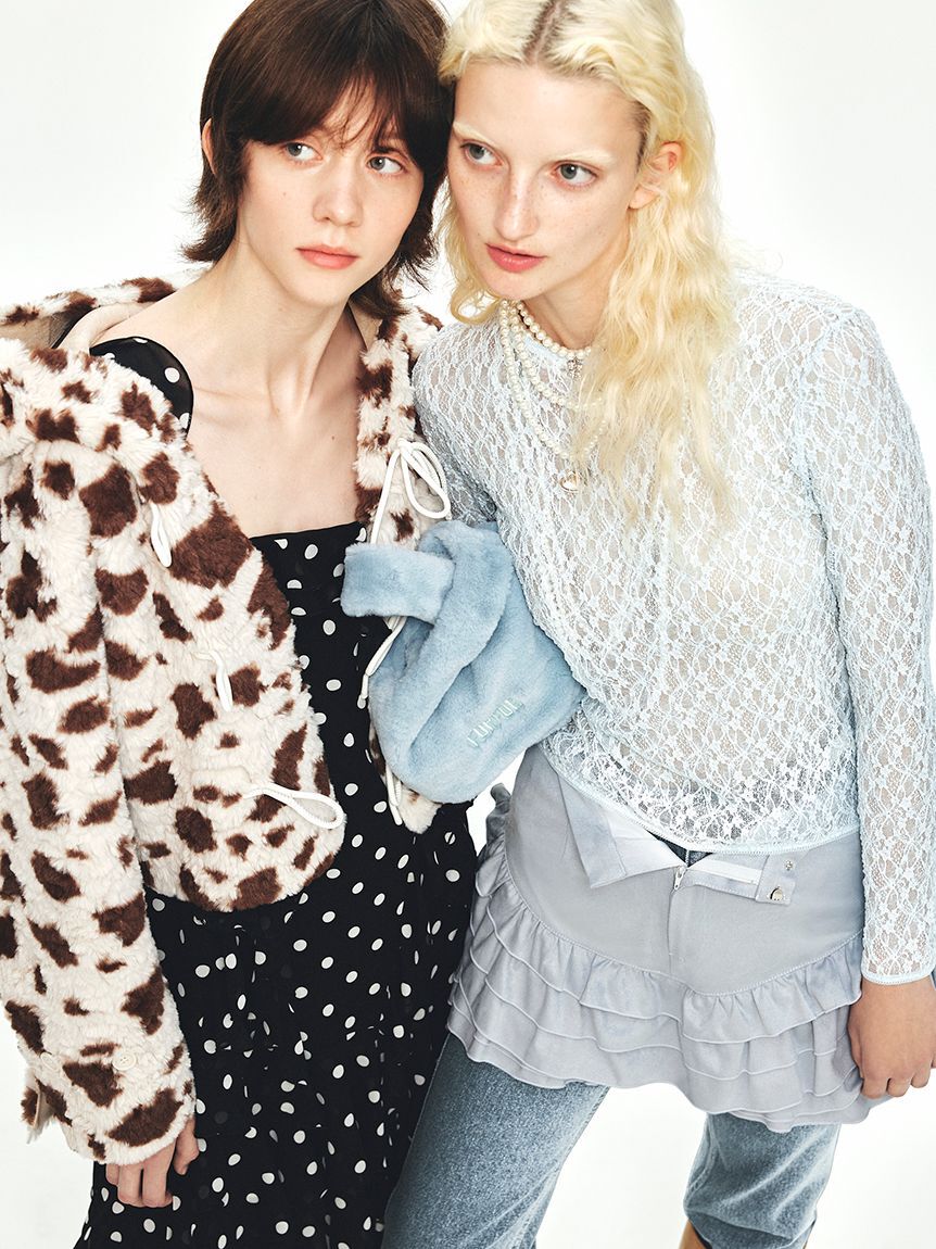 FURFUR「フリルレイヤースウェードショートパンツ」|その他|