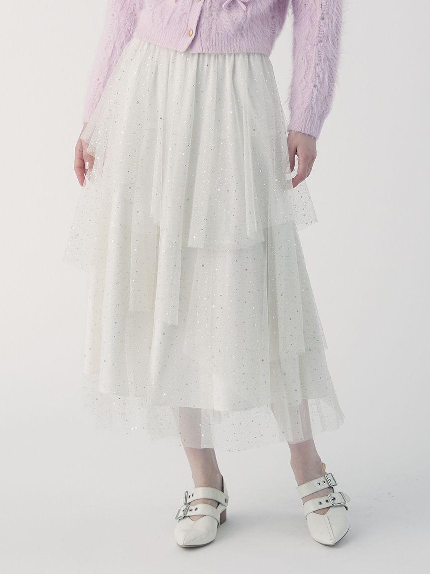 FURFUR「ラメチュールスカート」|スカート|