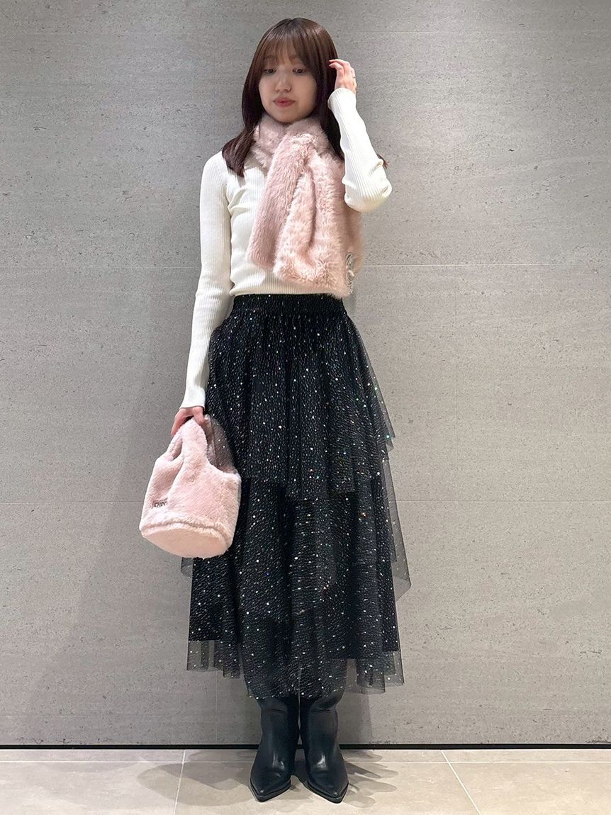 FURFUR「ラメチュールスカート」|スカート|