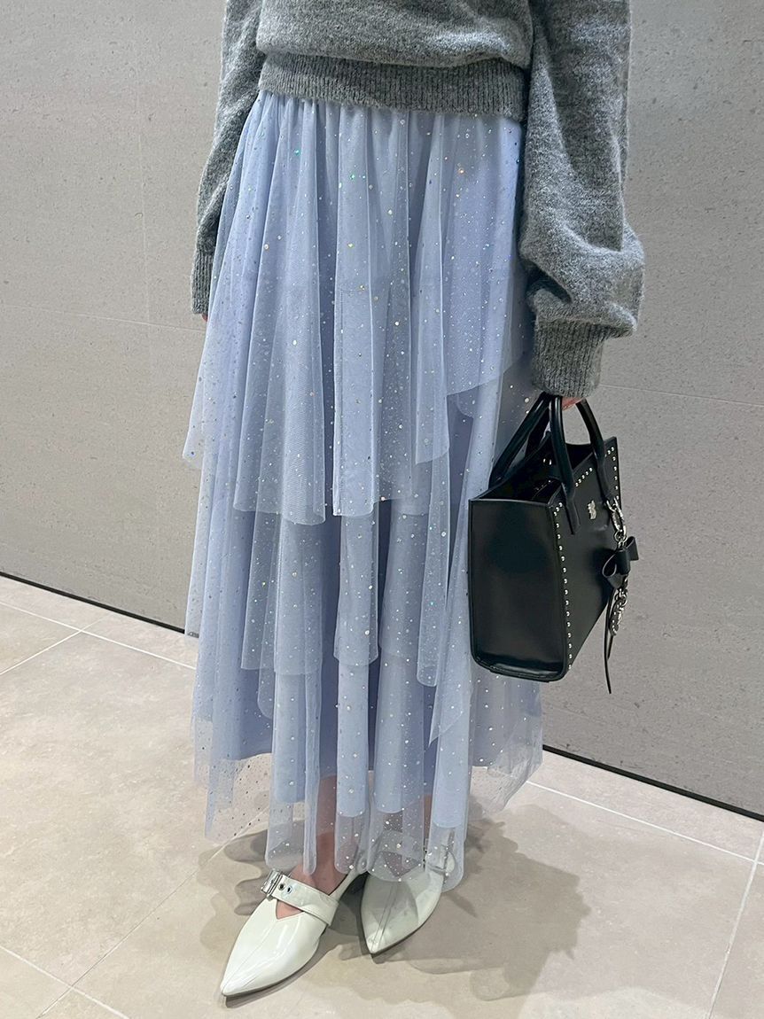 FURFUR「ラメチュールスカート」|スカート|